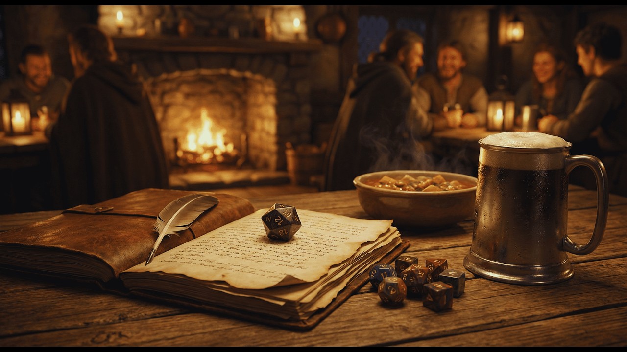 Joyful Fantasy Tavern 🍺 2 Hours of Medieval Ambience for Writing & Gaming