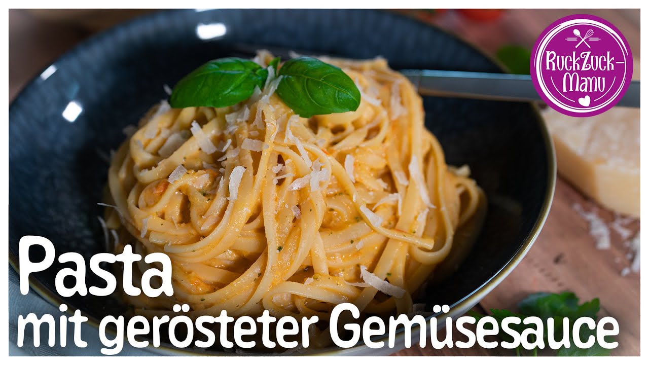 Pasta mit einer gerösteten Gemüsesauce 😋 Thermomix® TM5/TM6