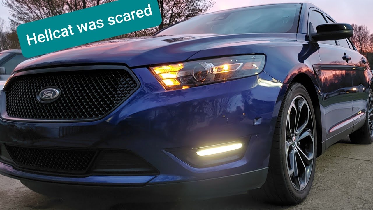 Hellcat vs Taurus SHO! She didn't want to race!
