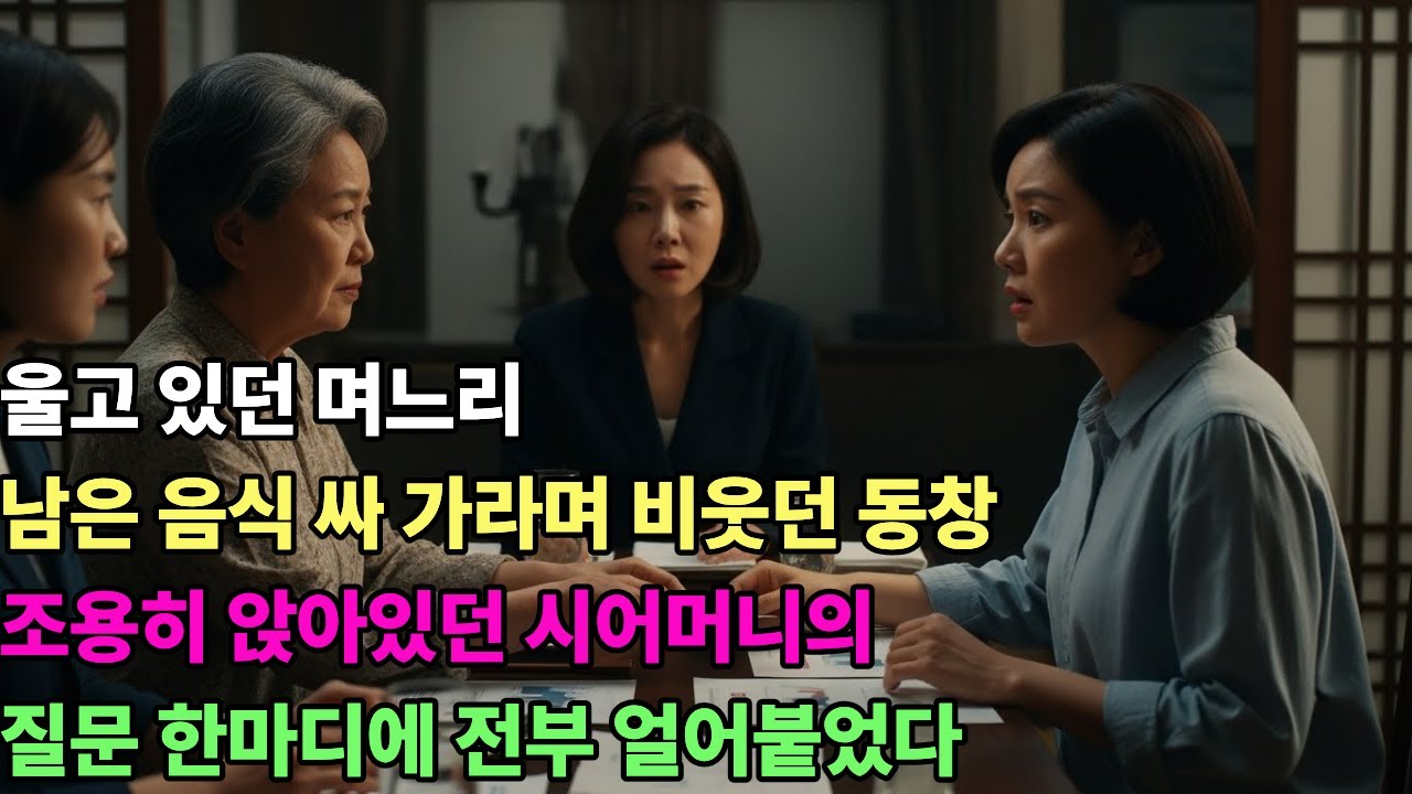 동창회에서 며느리를 밑바닥 취급하더니 다들 얼어붙었다