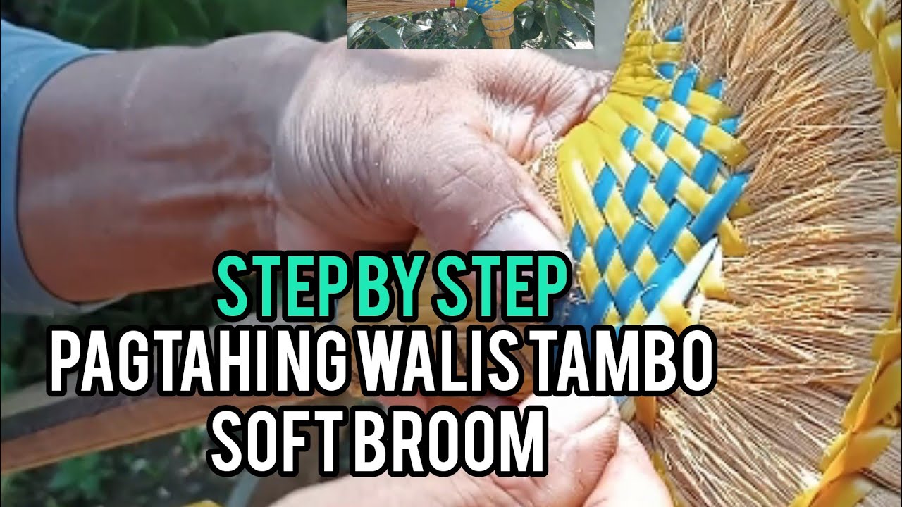 STEP BY STEP: pagtahi ng walis tambo, how to make soft broom, #agriculture ##agribusiness