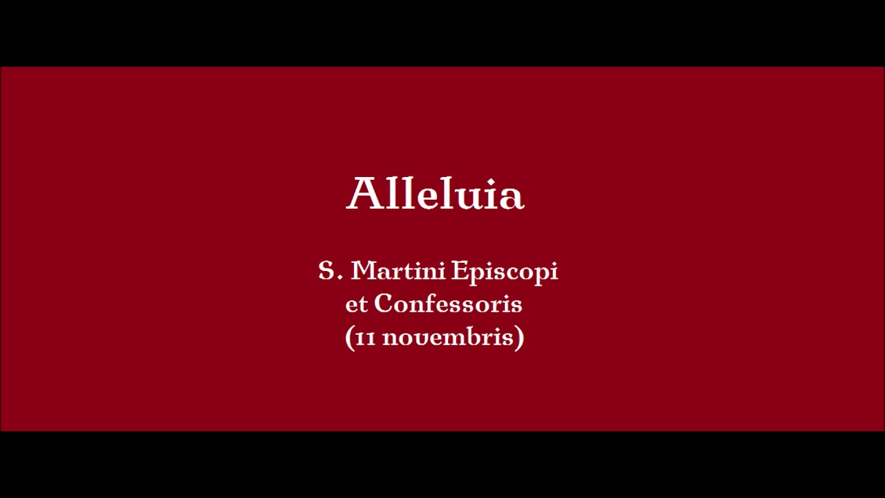Alleluia Sancti Martini Turonensis
