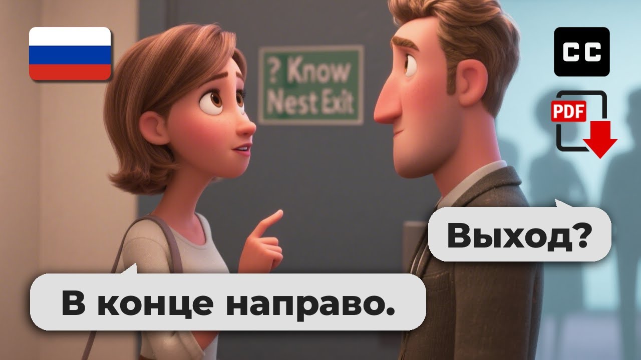 Учите русский через 10 реальных диалогов 🗣️ для уровней A2-B1