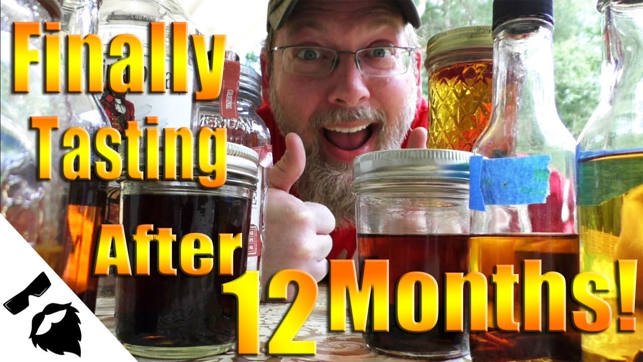 Tasting MOONSHINE & RUM AGED for 12 MONTHS!😜