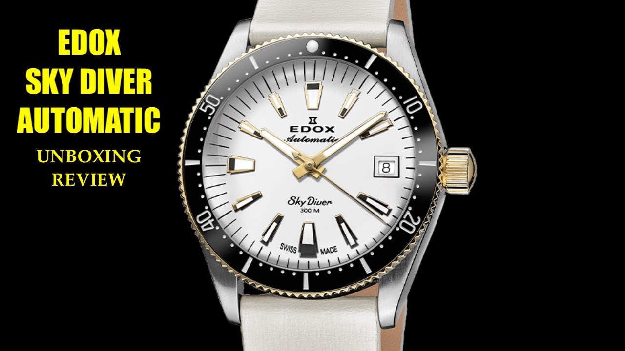 Edox Skydiver Special Edition Automatic 80131-357JNC-BI Watch | Review Valjoux Relogios
