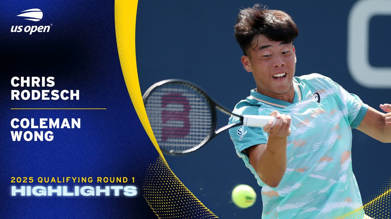 Chris Rodesch vs. Coleman Wong Highlights | 2025 US Open Qualifying Round 1