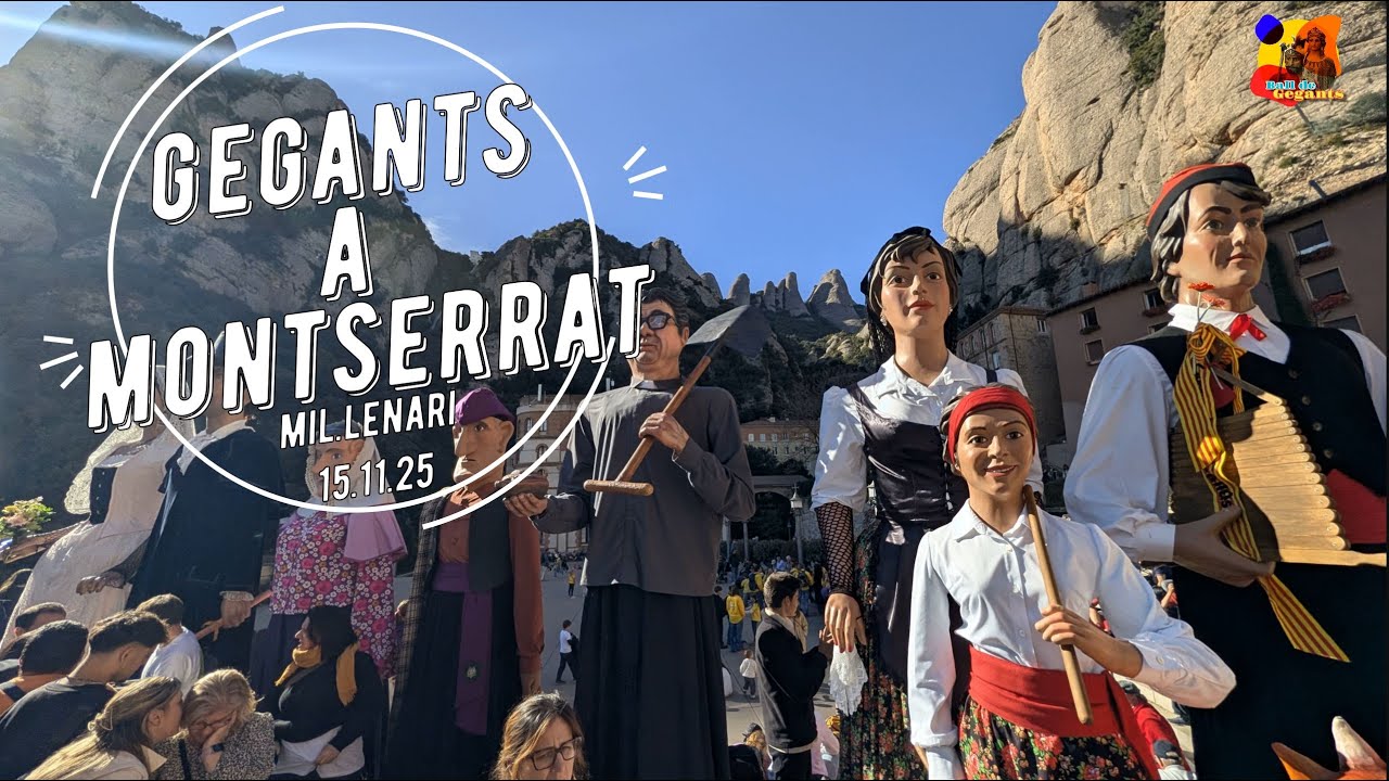 🏔️ ÈPIC! Trobada de Gegants a Montserrat 2025 🎉 1000 Anys d'Història