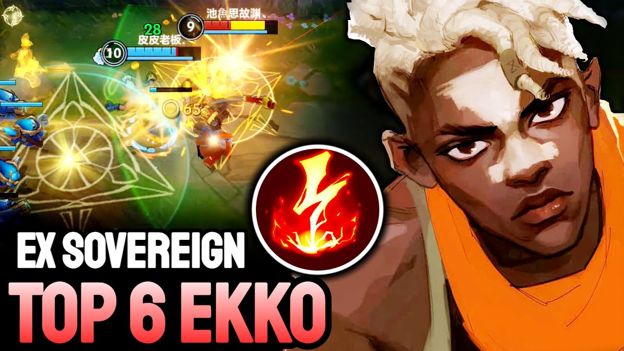 WILD RIFT EKKO - TOP 6 EKKO GAMEPLAY - MASTER RANKED