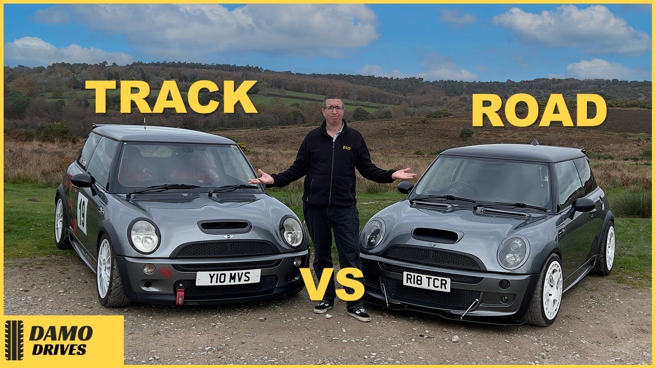 Modified Mini R53 battle | Track setup vs Road
