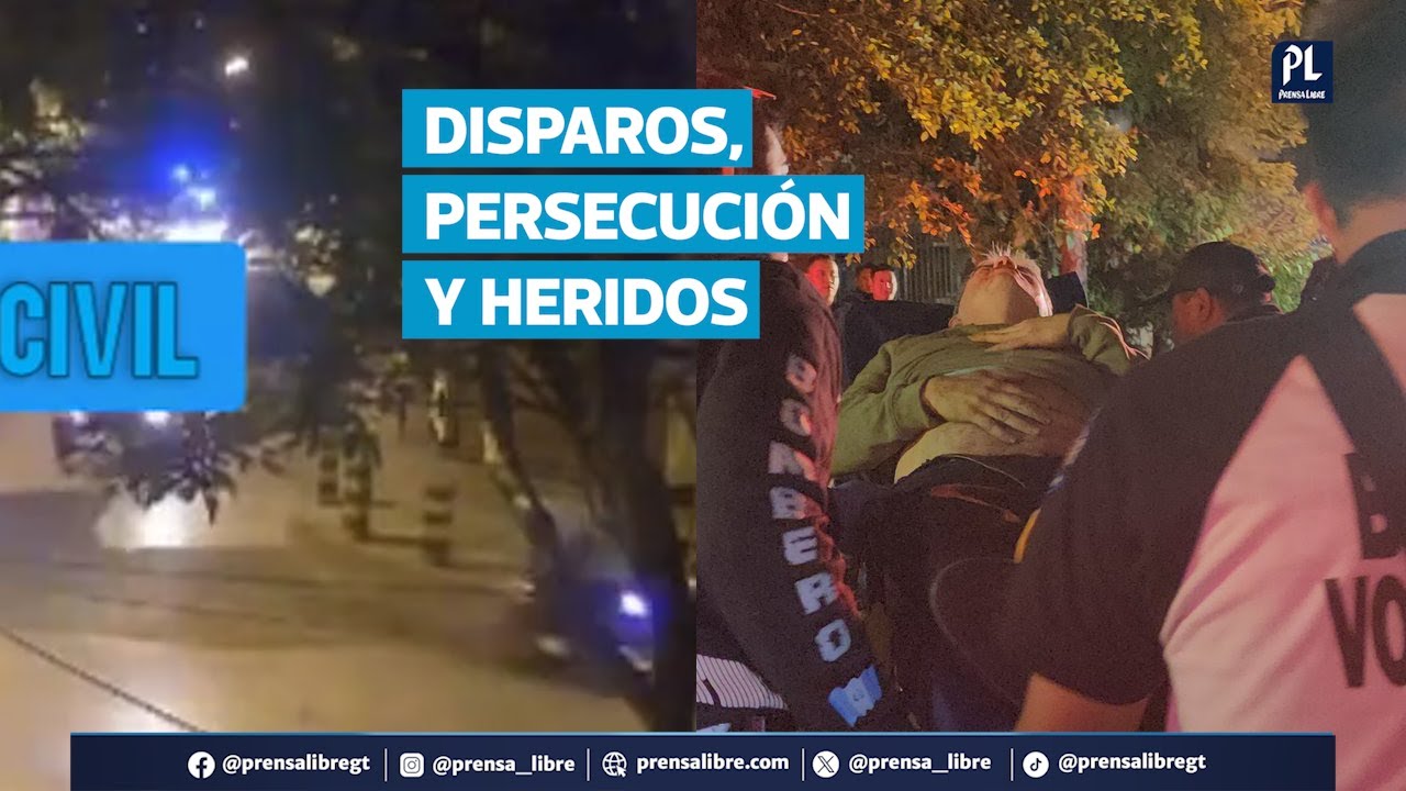 Disparos y persecución policial quedan grabados; el hecho ocurrió en zona 1 de Ciudad de Guatemala