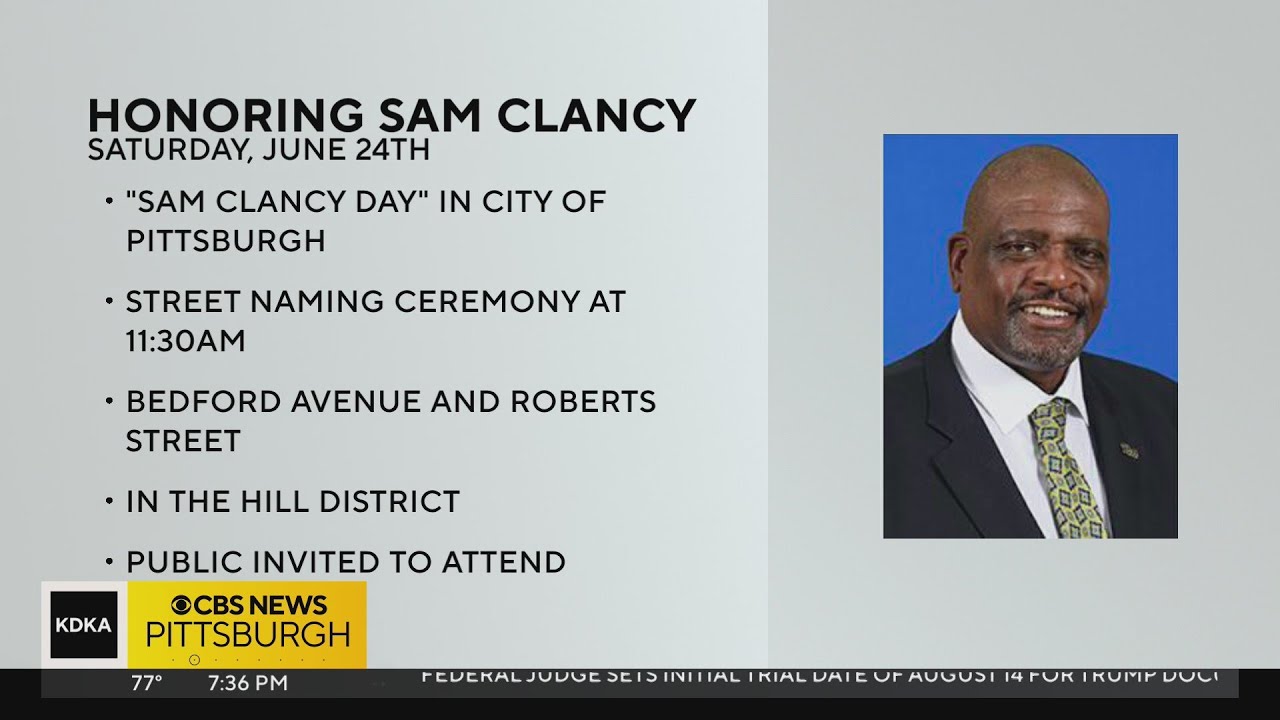 City of Pittsburgh honoring Sam Clancy