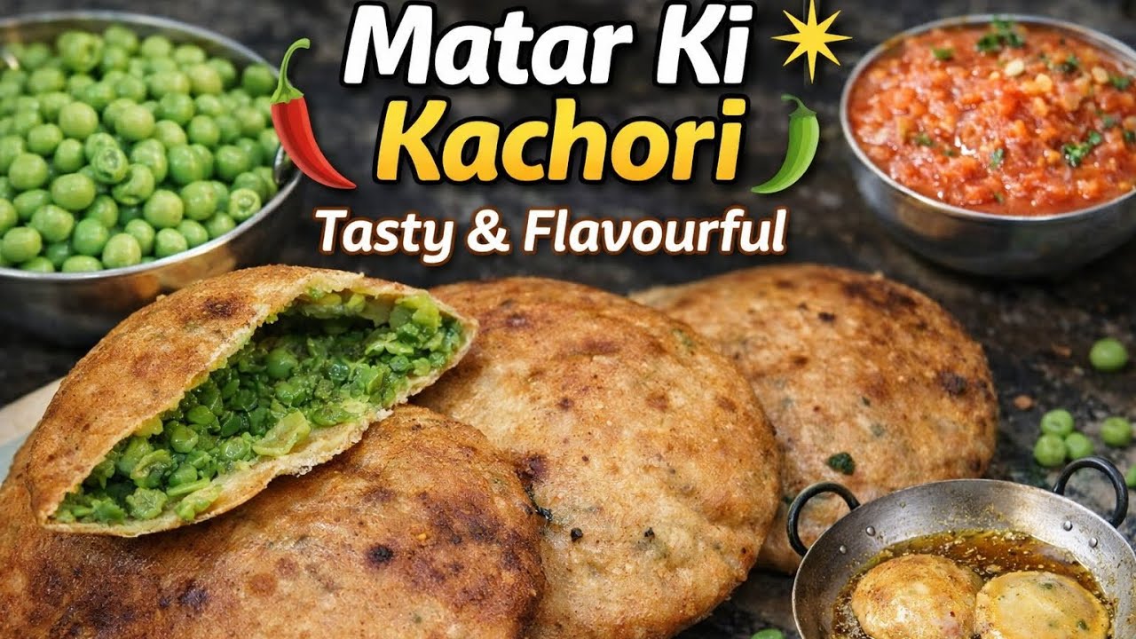 This Matar Kachori Recipe Will Go Viral Full of Flavours ❤️😍@BristiHomeKitchen @flavoursofmykitchen