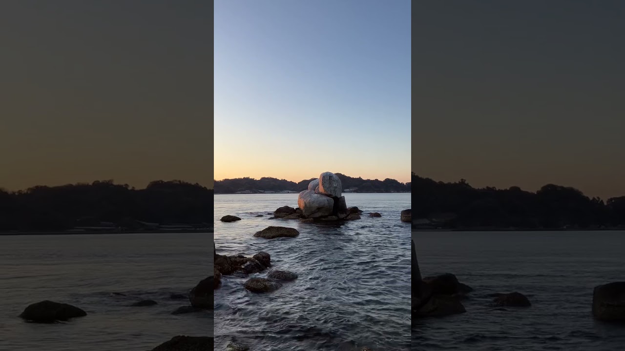 水瓶座新月の日　海　#夕陽　#ASMR #龍神