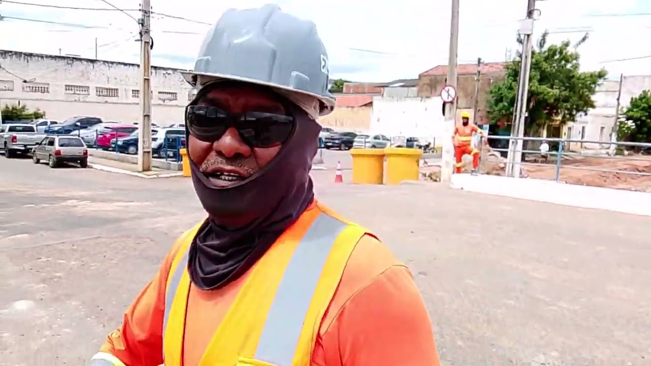 Mais um vídeo da obra canal rio granjeiro Crato Ceará Brasil 