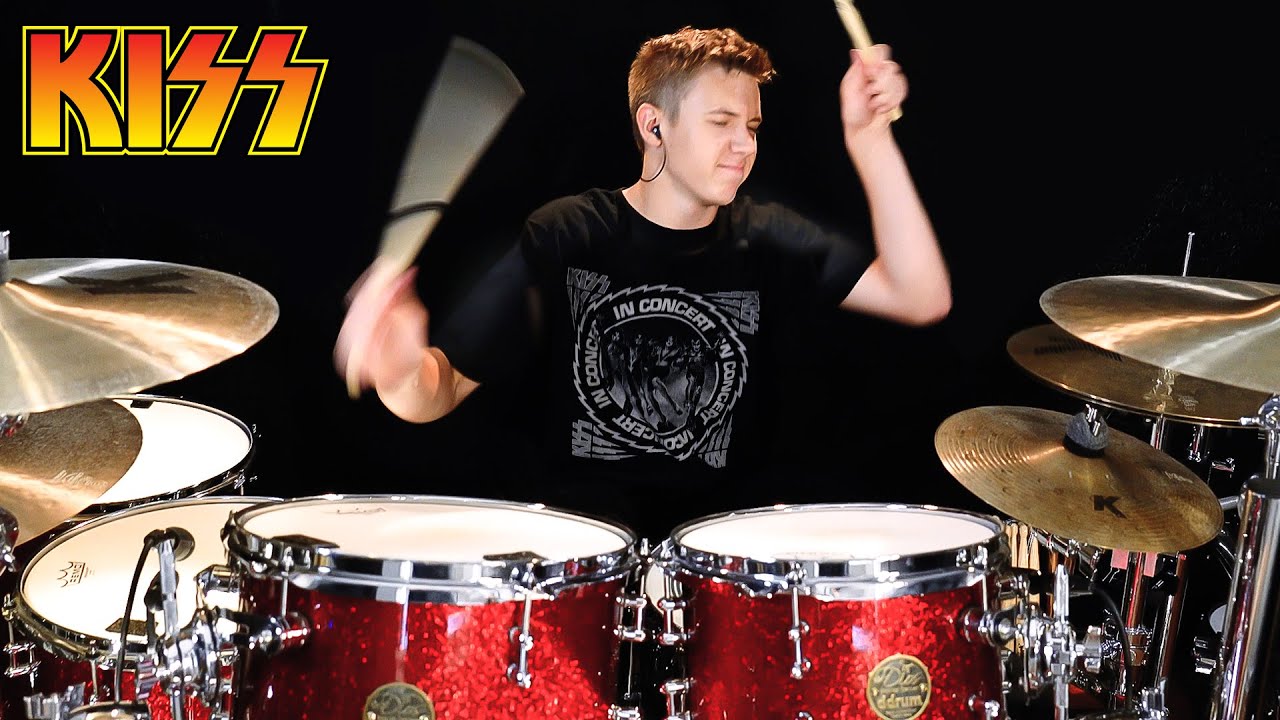 KISS - Detroit Rock City (Drum Cover) age 14
