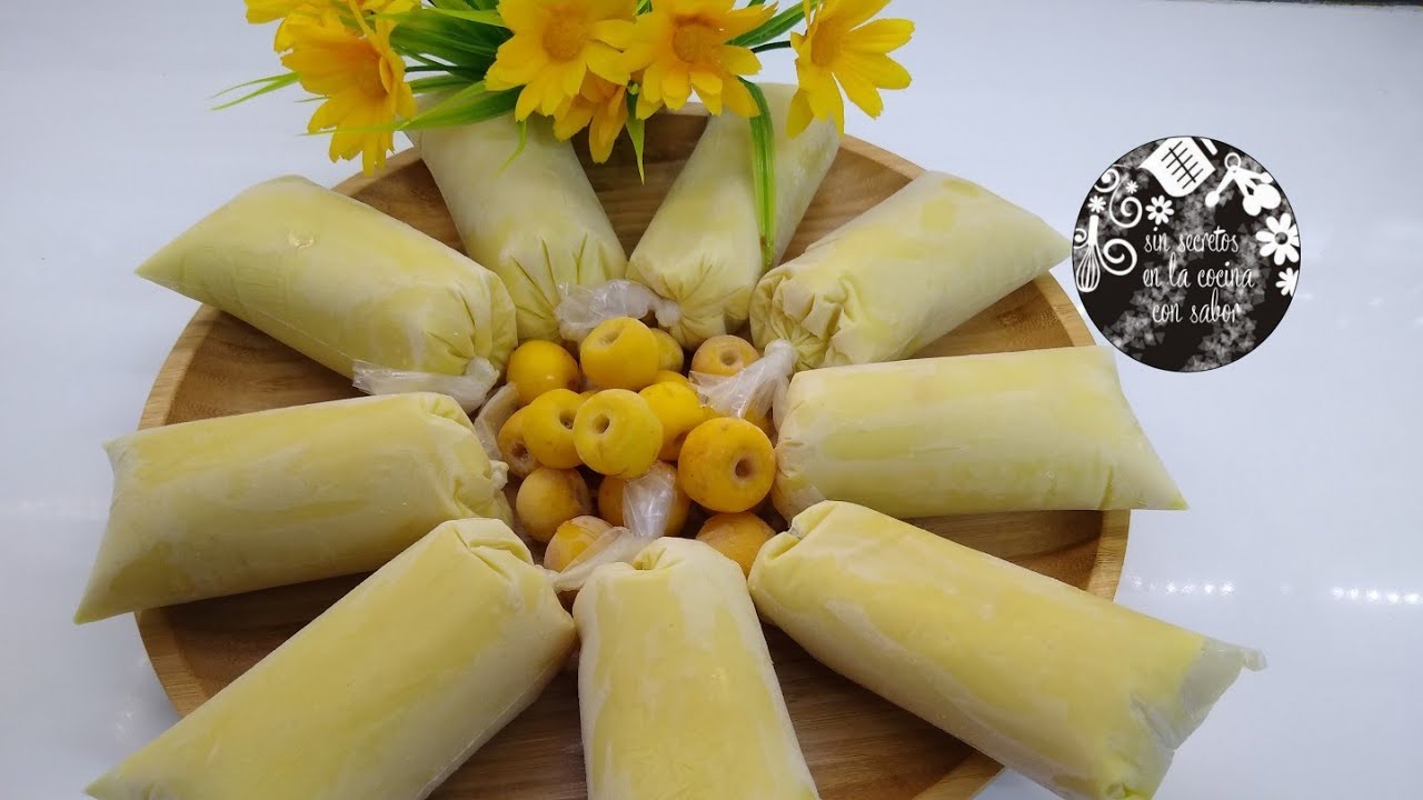 Deliciosos#Hielitos,#bolis,#saborines de #nanche/nances de leche|#SinSecretosEnLaCocinaConSabor.