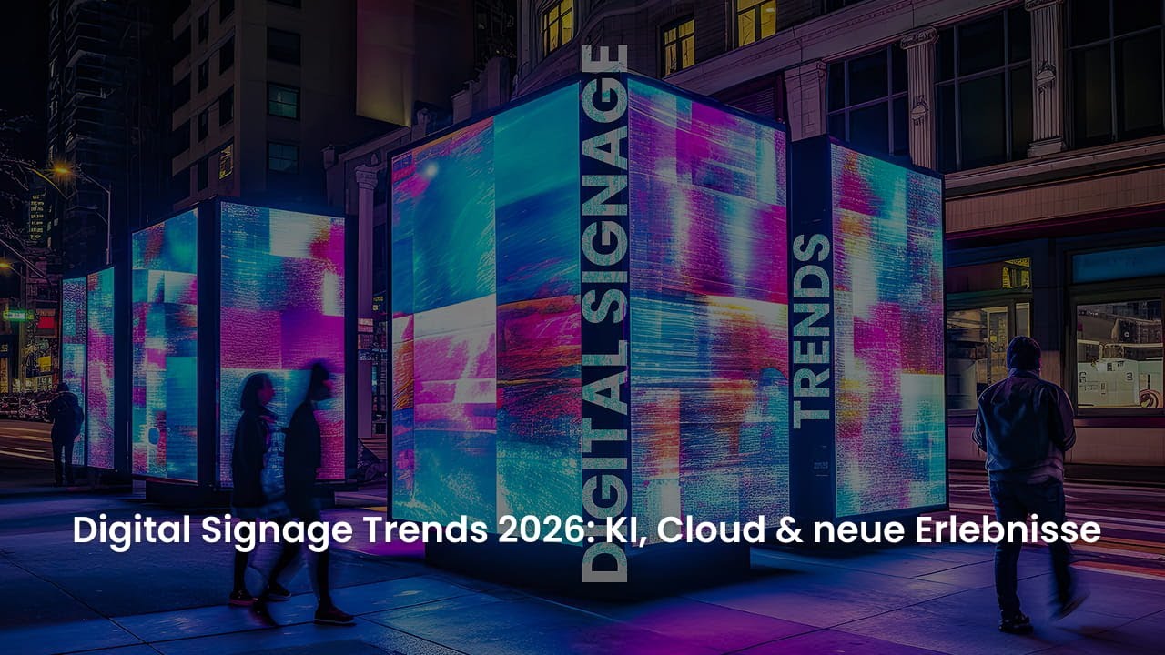 Digital Signage Trends 2026: KI, Cloud & neue Erlebnisse