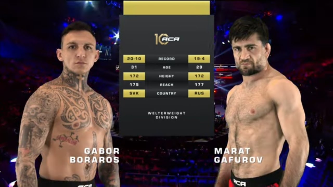 Габор Борарос vs. Марат Гафуров | Gabor Boraros vs. Marat Gafurov | ACA 172