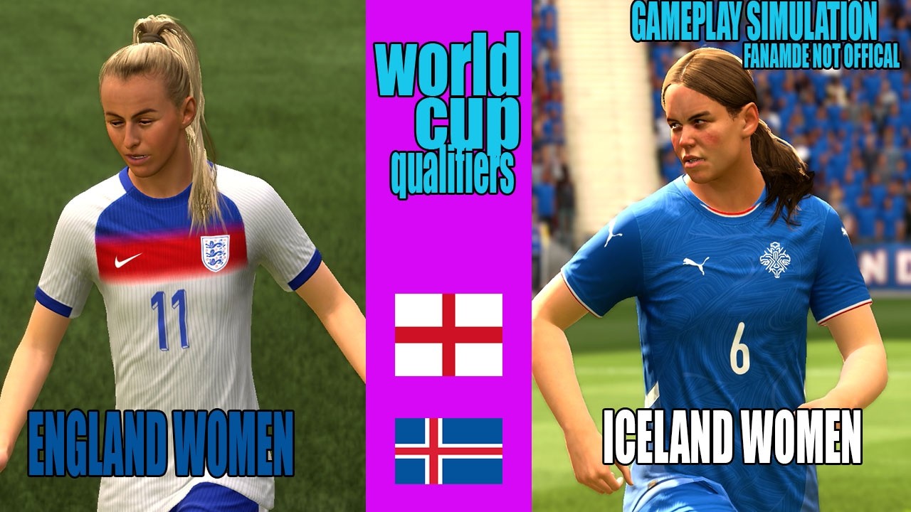 England Women vs Iceland Women | World Cup Qualifiers | Gameplay Simulation