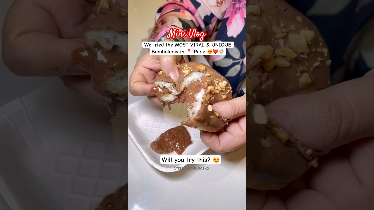 Must Try In Pune! 😍 #bomboloni #dessert #pune #viralvideo #minivlog #explore #baner #adayinmylife