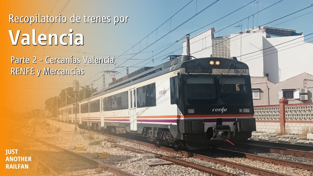 Ferrocarril Español | Recopilación de trenes por Valencia #2 - Renfe Cercanías, MD, LD y Mercancías