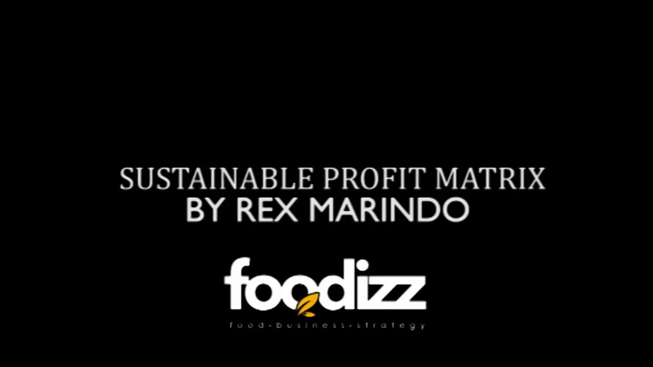 Sustainable Profit Matrix by Rex Marindo - Educator at Foodizz Academy