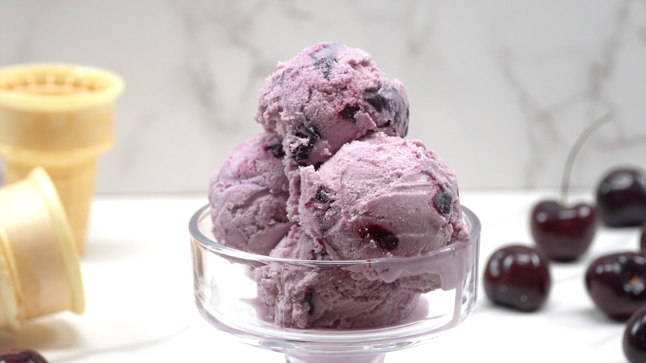 Homemade Cherry Ice Cream is full of fresh cherries making this recipe a timeless classic.