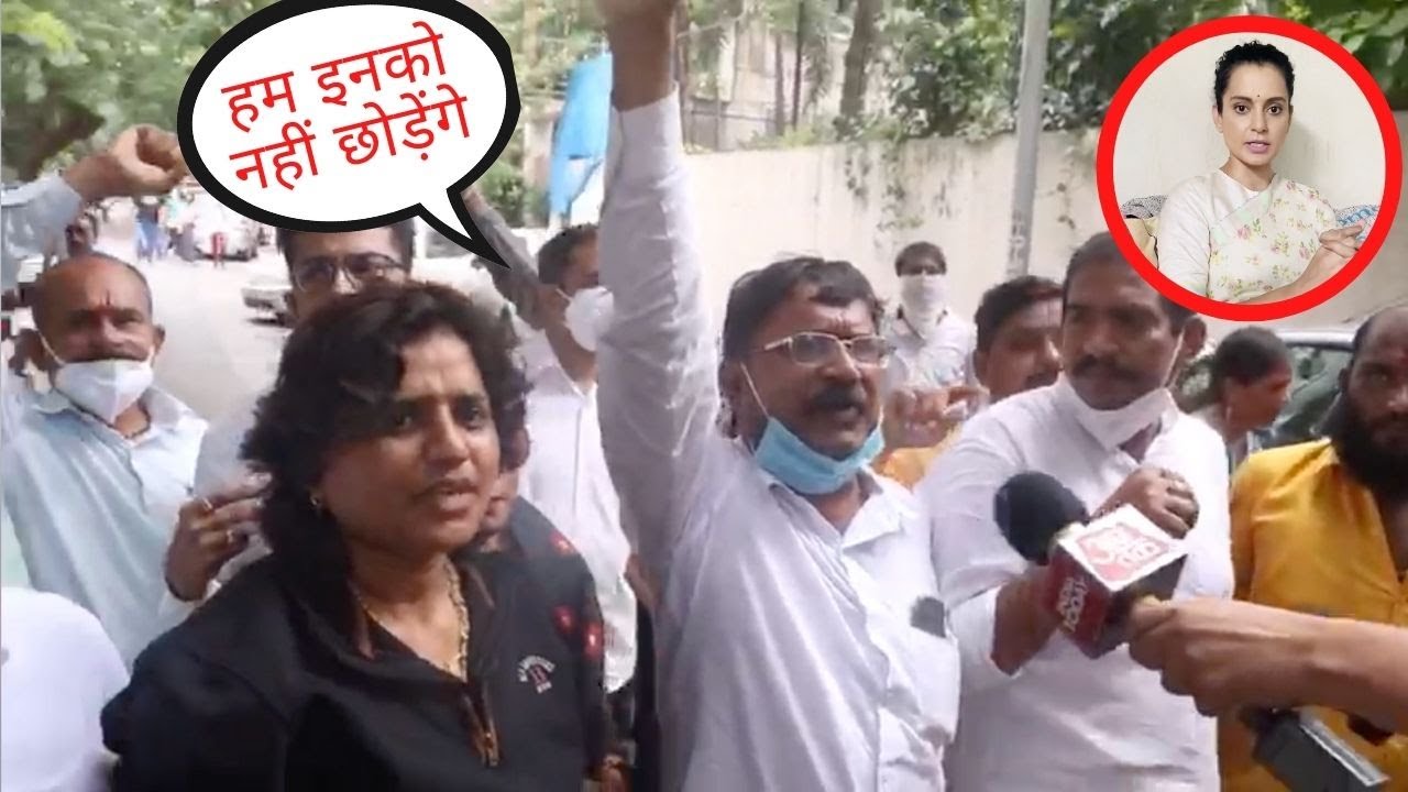 Karni Sena at Kangana Ranaut's Home for Support Her