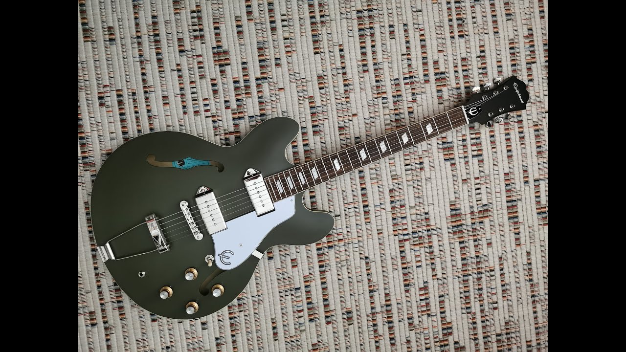 Epiphone Casino Worn Olive Drab - Coolest Epi Casino yet?