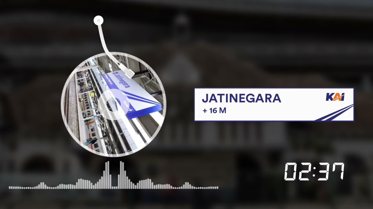 Nada Kedatangan Stasiun Jatinegara, Gambir, dan Pasar Senen