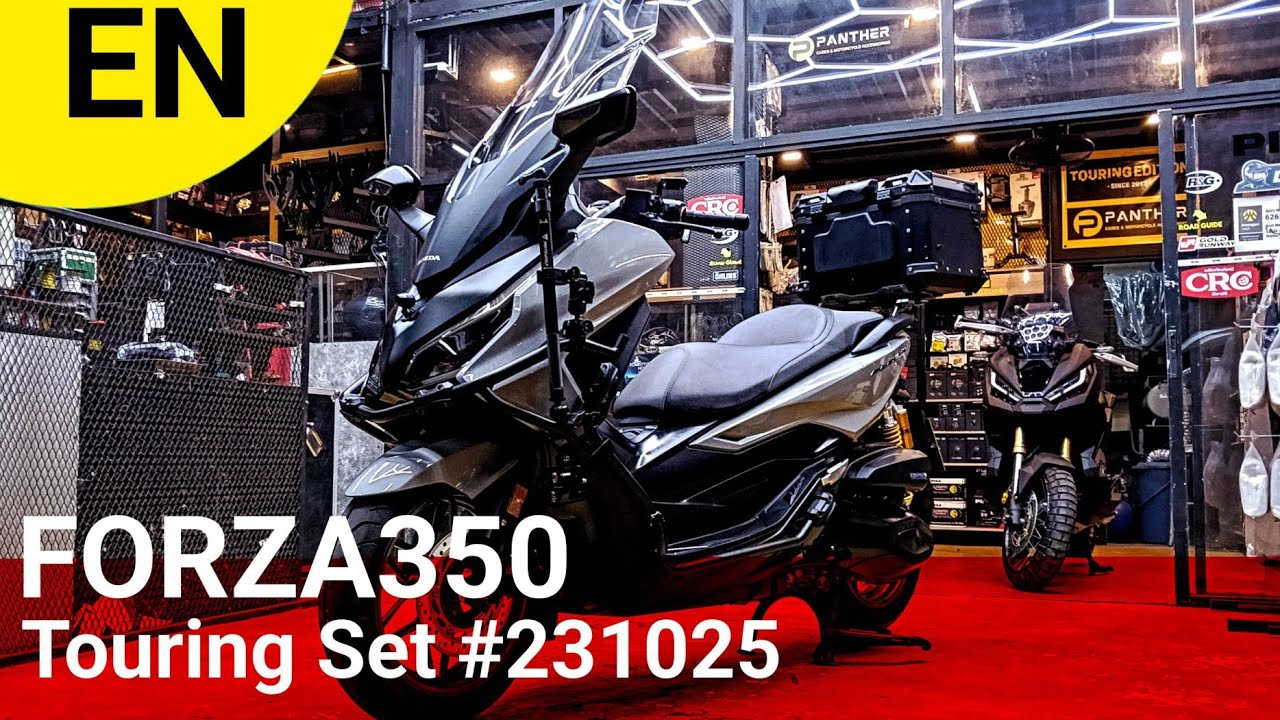 EN | Review FORZA350 Touring Set #231025 ( AIO-6 + GIVI + OHLINS + PANTHER + GTR ) 