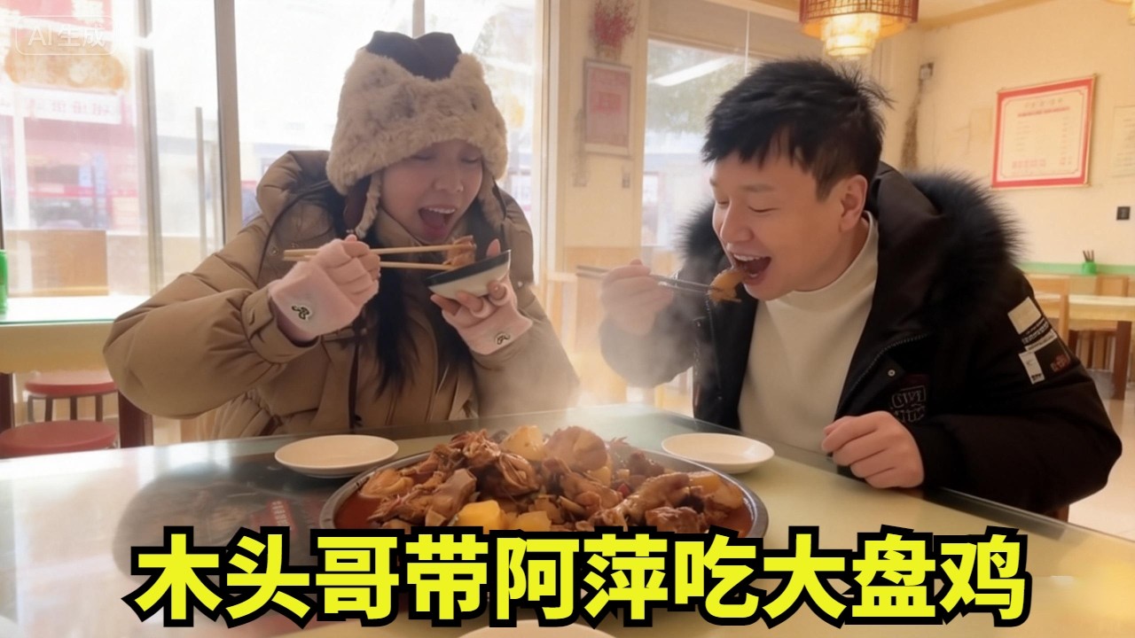 木头哥带阿萍县城办事，暖心安排大盘鸡，还把家里打扫得干干净净
