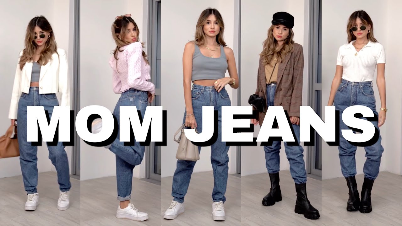 10 Looks com MOM JEANS que paguei 40 reais em brechó - ViihRocha