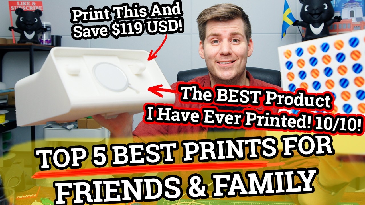 Top 5 Best Prints Your Friends and Family WON'T BELIEVE Are 3D Printed! 🤯 Print With Bambu Lab A1!