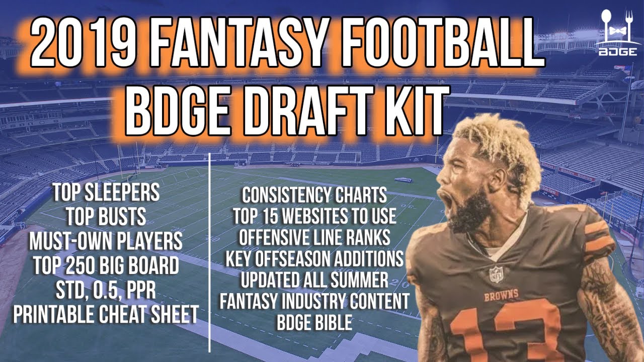 The 2019 BDGE Fantasy Football Draft Kit