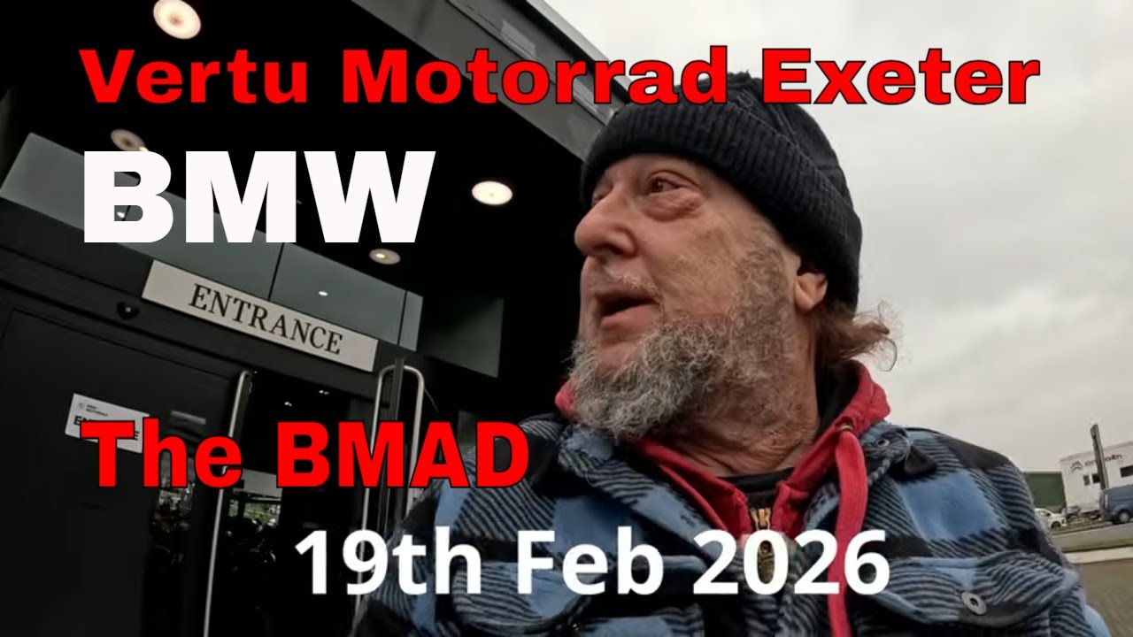 Прогулка по самому впечатляющему автосалону BMW Motorrad в Эксетере. 19 февраля 2026 года.