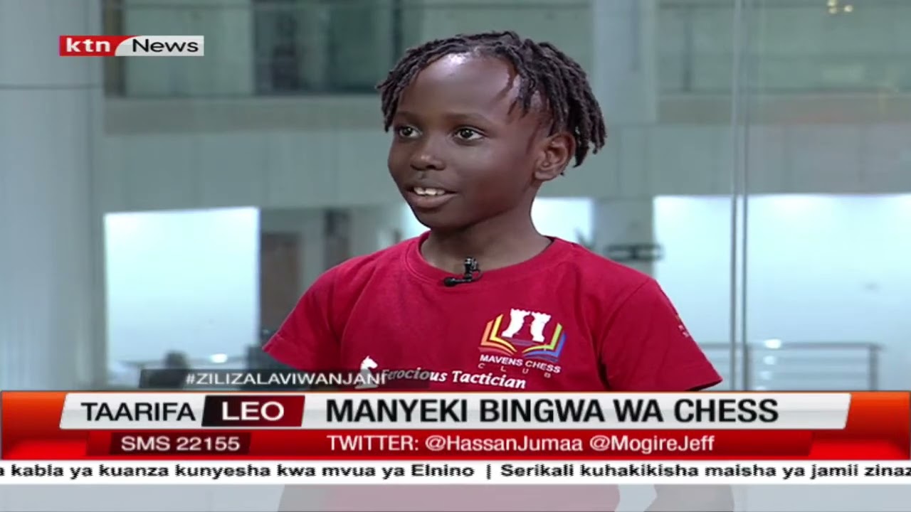 Mtambue Manyeki, bingwa wa chess | Zilizala Viwanjani
