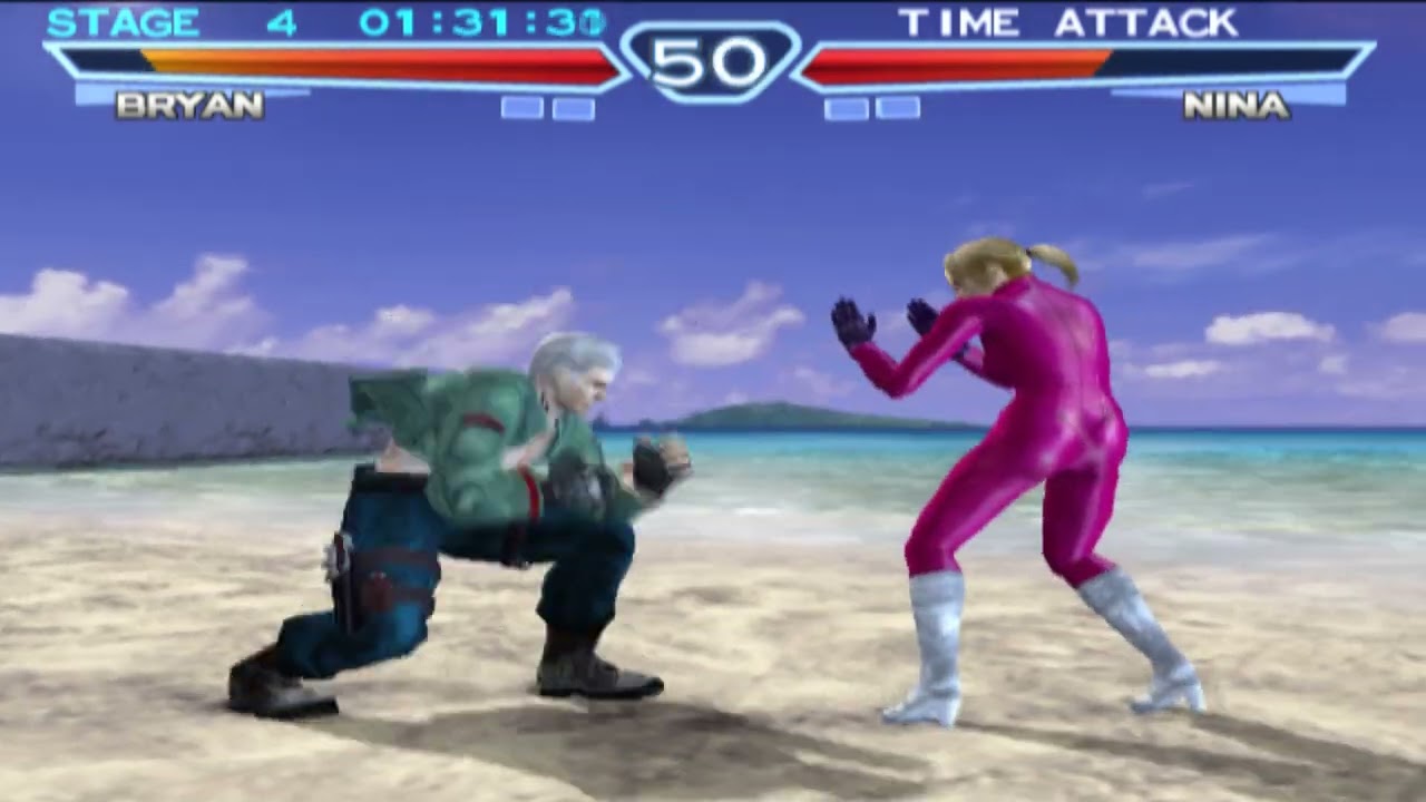 Tekken 4 - Time Attack Bryan Fury (PCSX2)