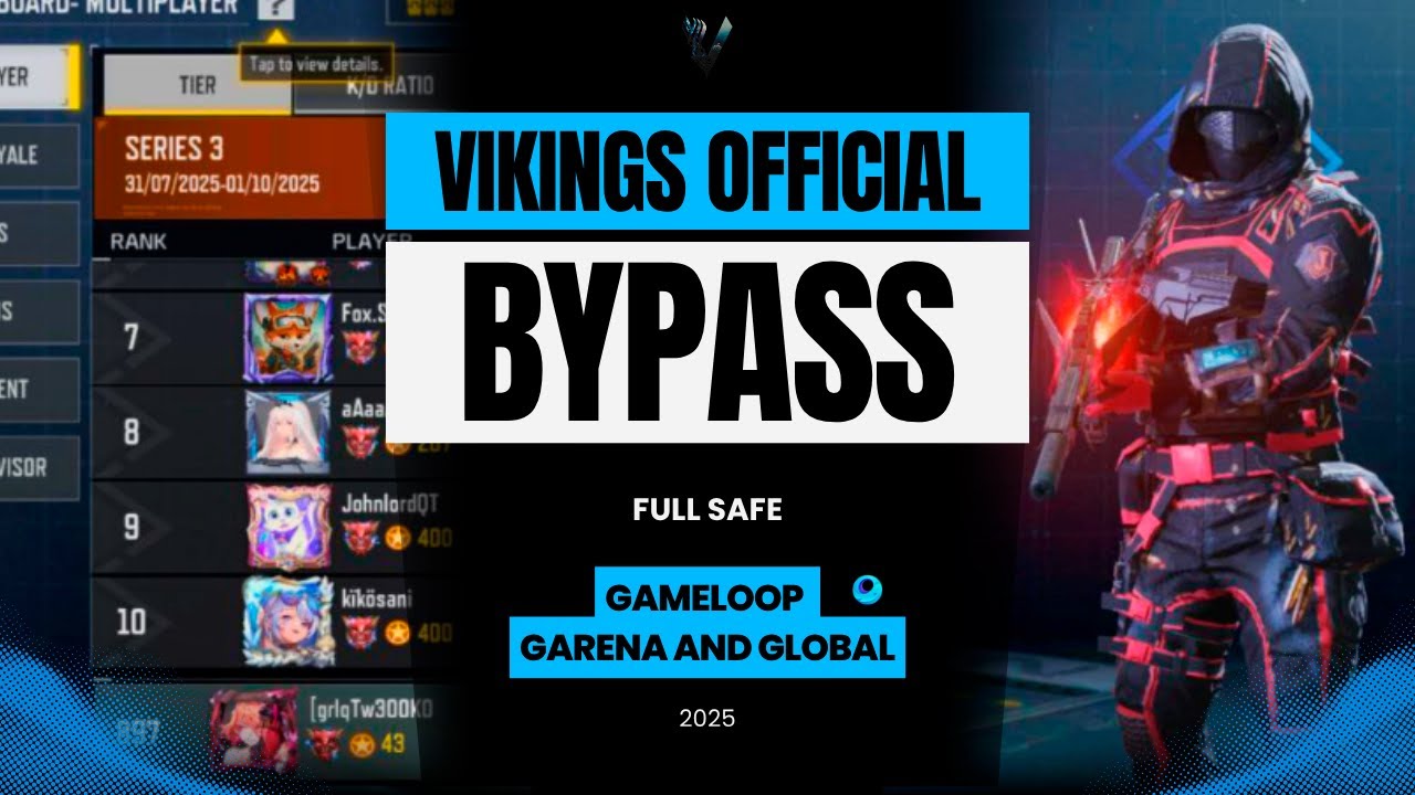 Vikings Emulator Bypass (ESP) – CODM Hack Gameplay on Gameloop 2025 #CODM #callofdutymobile