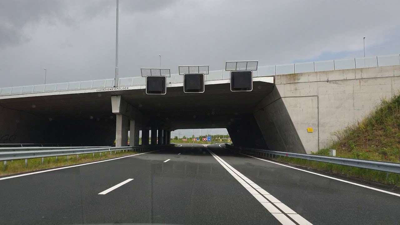 Dashcam Beelden Amsterdam: A9 Knooppunt Holendrecht ----》Knooppunt Diemen (Gaasperdammerweg) --》A1 .