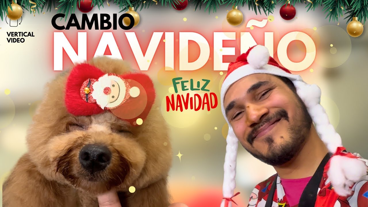 ESTA PERRITA TIENE UN OJO HINCHADO 😢 LE HICE UN CAMBIO NAVIDEÑO🌟🎄