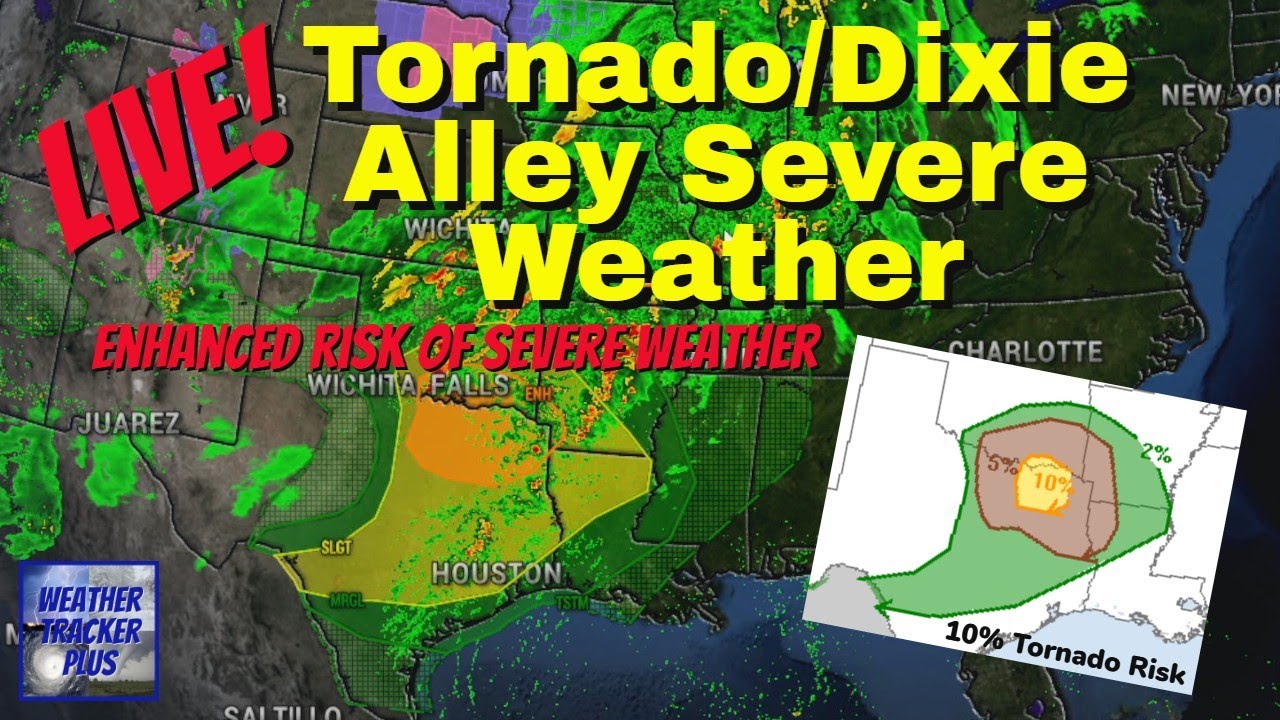 🔴 Live! Tornado/Dixie Alley Severe Weather - Live Weather Channel - Possible Tornadoes!
