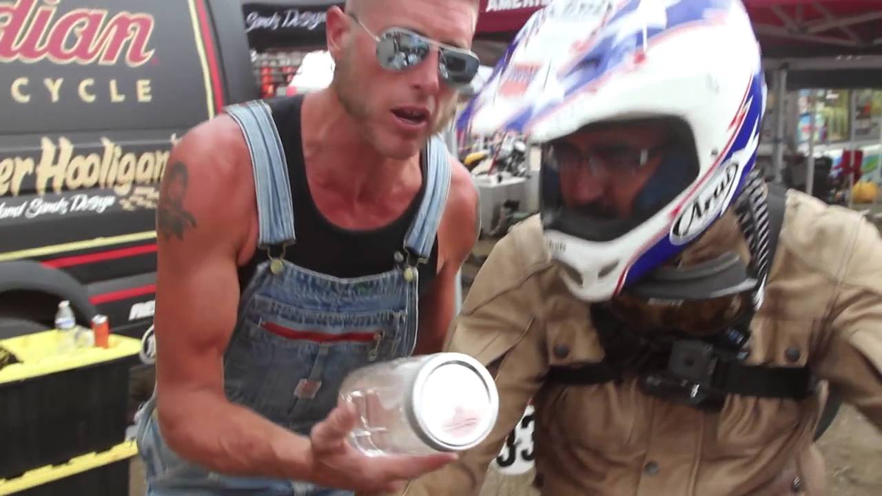 Moonshiner Josh Owens' Famous Racing Fuel at the Super Hooligans in Sturgis