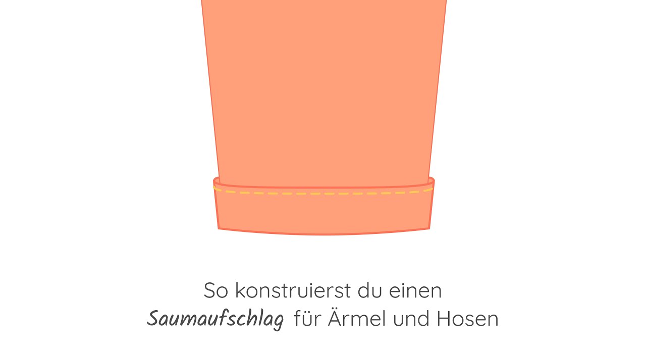 Saumaufschlag konstruieren