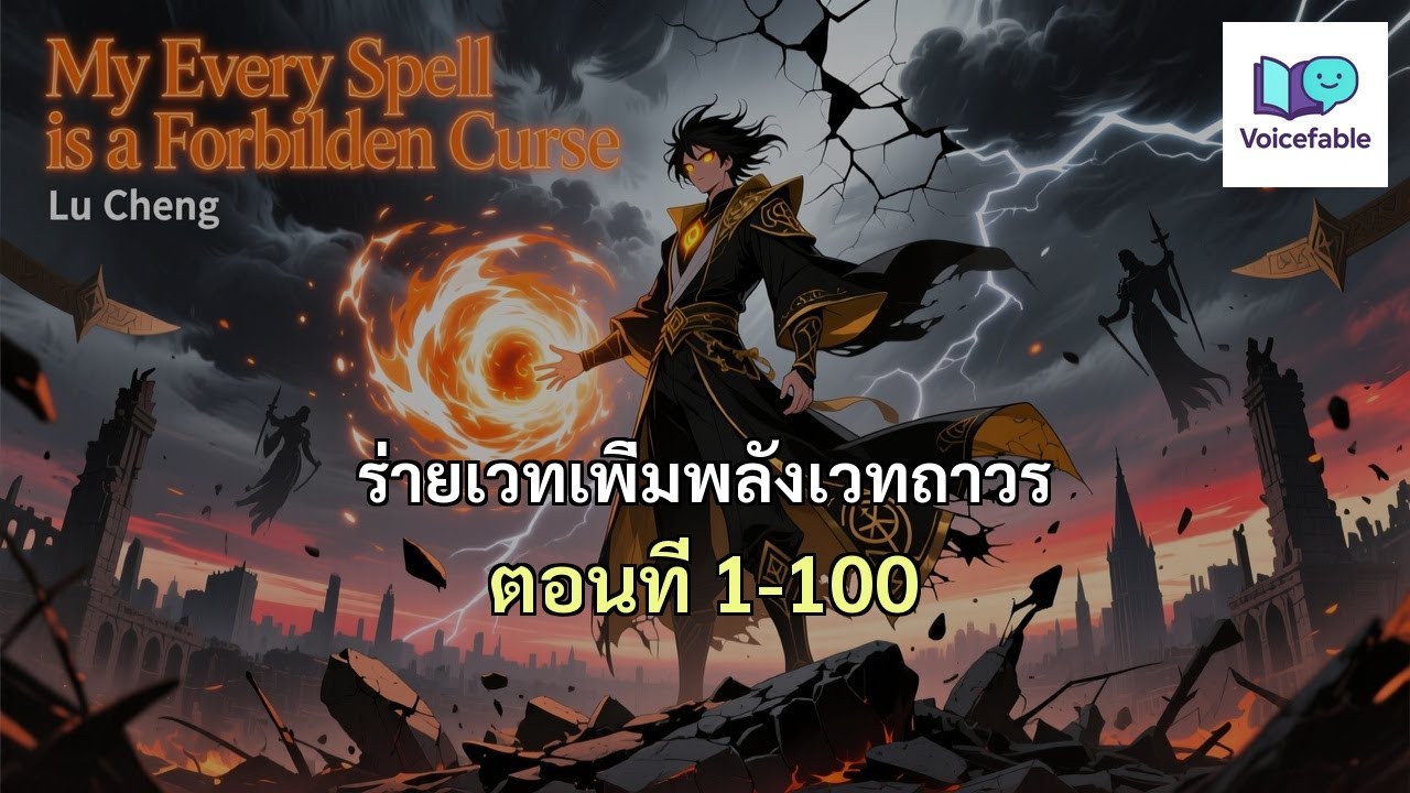 ร่ายเวทเพิ่มพลังเวทถาวร ทุกสกิลของข้าคือคำสาปต้องห้าม ตอนที่ 1-100  #นิยายเสียง