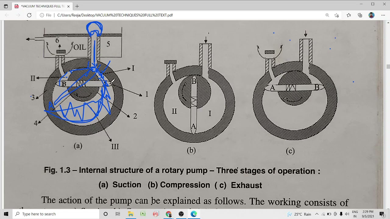 OIL SEALED ROTARY VANE PUMP PART II
