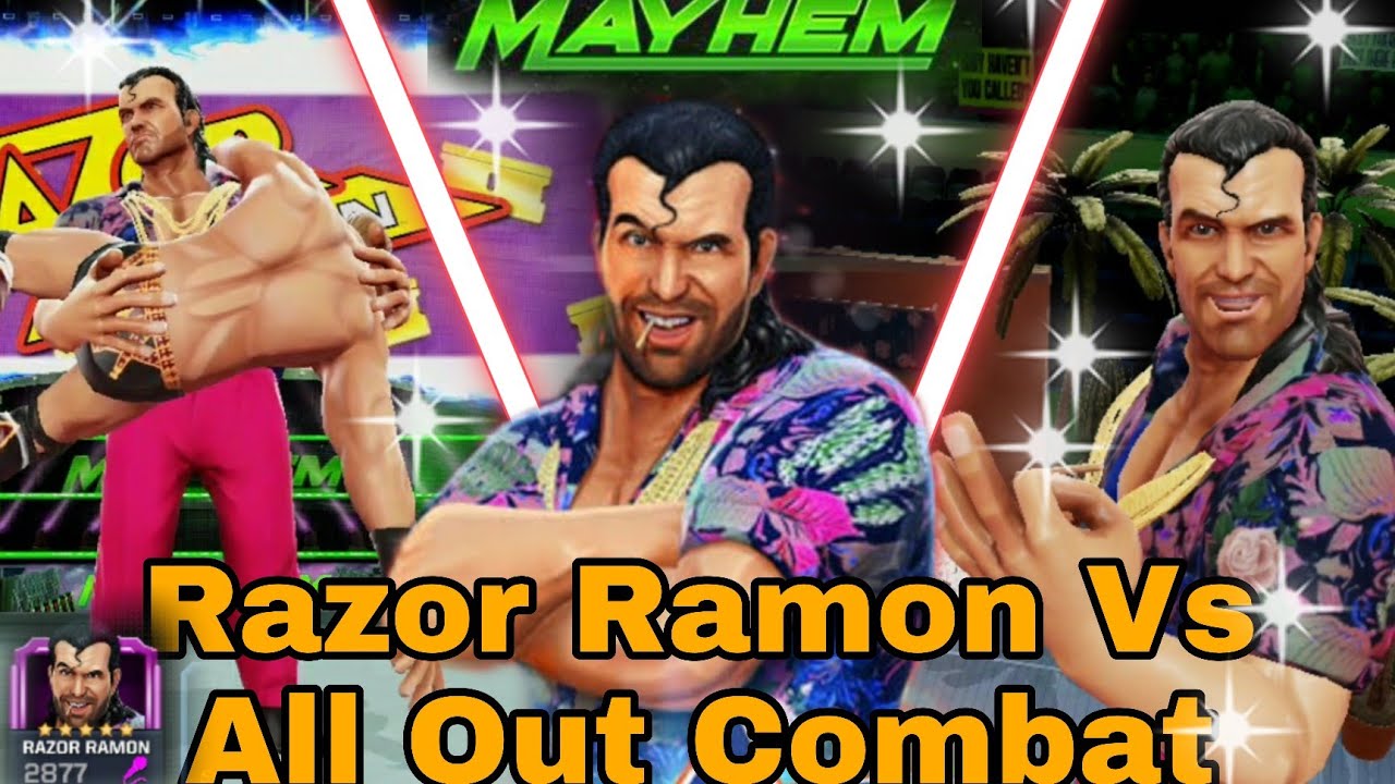WWE MAYHEM | Razor Raman Vs All Out Combat | Anthony Gamer YT