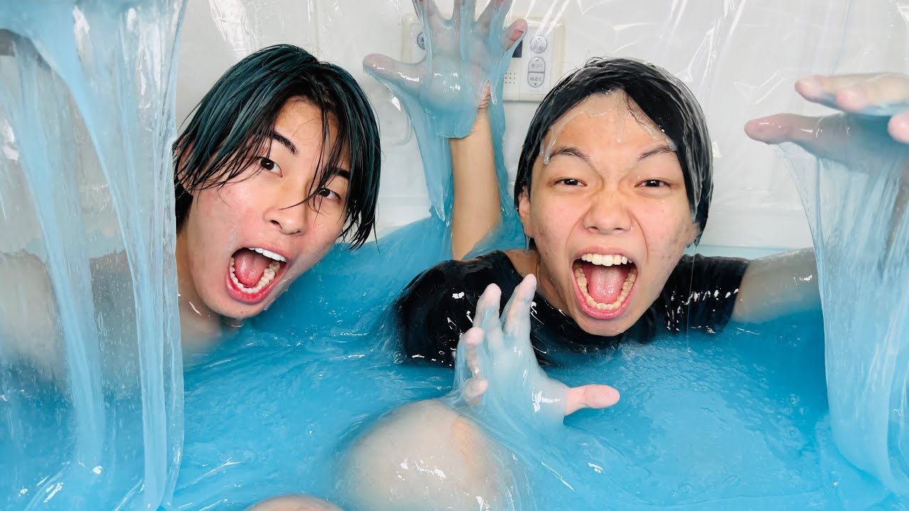 ガミックスと新居でスライム風呂作ったら大事故が起きました