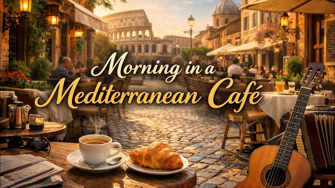 Roma Sokaklarında Sabah Kahvesi ☕ | İtalyan Kafe Müziği, Akdeniz Chill Jazz & Relaxing Coffee Music