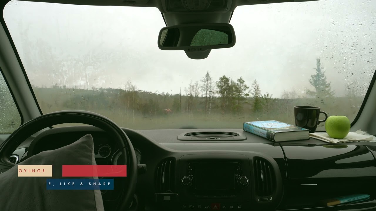 Cozy Car Rain 💦 Sounds: Relaxing Ambience for Sleep & Study